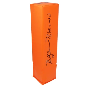 Billy Sims Signed Orange Endzone Football Pylon w/78 Heisman