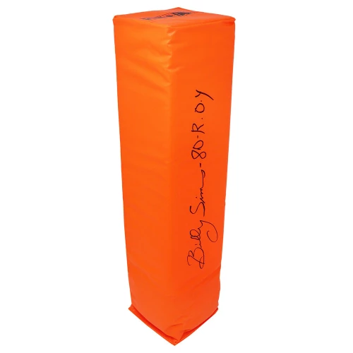 Billy Sims Signed Orange Endzone Football Pylon w/80 ROY