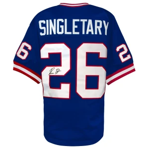 Devin Singletary Signed Blue Custom Football Jersey