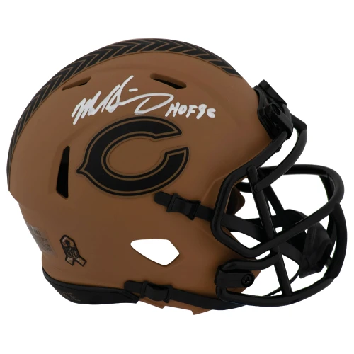 Mike Singletary Signed Chicago Bears 2023 SALUTE Riddell Speed Mini Helmet w/HOF'98