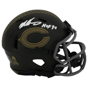 Mike Singletary Signed Chicago Bears 2025 SALUTE Riddell Speed Mini Helmet w/HOF'98