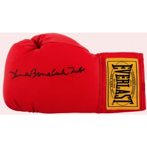 James 'Bonecrusher' Smith Signed Everlast Red Full Size Boxing Glove
