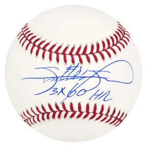 Sammy Sosa Signed Rawlings Official MLB Baseball w/3x 60 HR's