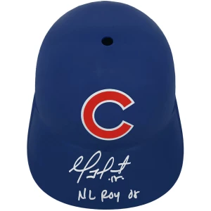 Geovany Soto Signed Chicago Cubs Replica Souvenir Batting Helmet w/NL ROY 08