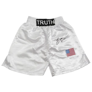Errol Spence Jr Signed Truth White Custom Boxing Trunks - (Beckett)