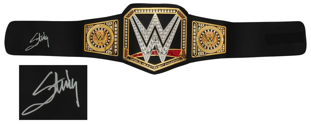 Sting Signed WWE World Championship Replica Wrestling Belt - Image 2