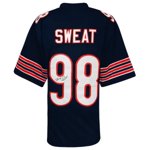 Montez Sweat Signed Navy Custom Football Jersey - (JSA)