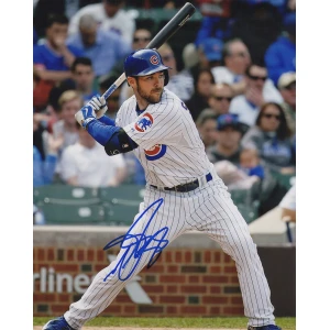 Matt Szczur Signed Chicago Cubs Batting Action 8x10 Photo