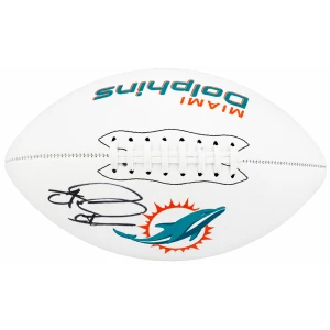 Tua Tagovailoa Signed Miami Dolphins Franklin White Logo Football - (Fanatics)