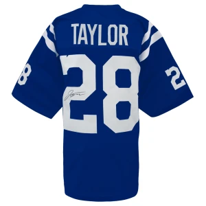 Jonathan Taylor Signed Blue Custom Football Jersey