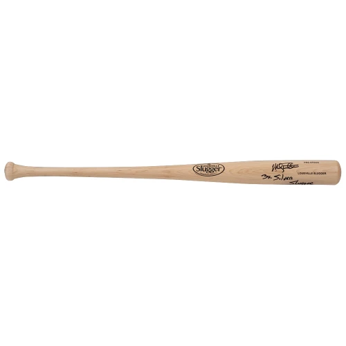 Mickey Tettleton Signed Louisville Slugger Blonde Baseball Bat w/3x Silver Slugger