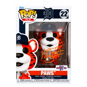 Mickey Tettleton Signed Detroit Tigers 'Paws' MLB Mascot Funko Pop Doll #22