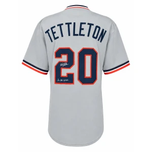 Mickey Tettleton Signed Gray Custom Baseball Jersey w/2x All Star