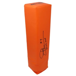 Joe Theismann Signed Orange Endzone Football Pylon w/83 NFL MVP
