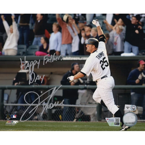 Jim Thome Signed Chicago White Sox 8x10 Photo w/Happy Father's Day - (Fanatics)