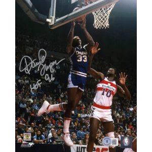 David Thompson Signed Denver Nuggets Dunk vs Bullets 8x10 Photo w/HOF'96 - (Beckett)