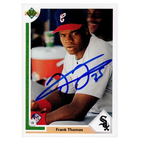 Frank Thomas Signed White Sox 1991 Upper Deck Baseball Card #246