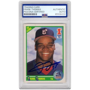 Frank Thomas Signed White Sox 1990 Score Rookie Baseball Trading Card #663 - (PSA Encapsulated)