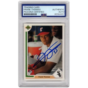 Frank Thomas Signed Chicago White Sox 1991 Upper Deck Baseball Card #246 - (PSA/DNA Encapsulated)