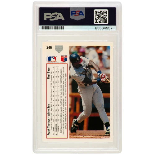 Frank Thomas Signed Chicago White Sox 1991 Upper Deck Baseball Card #246 - (PSA/DNA Encapsulated) - Image 2