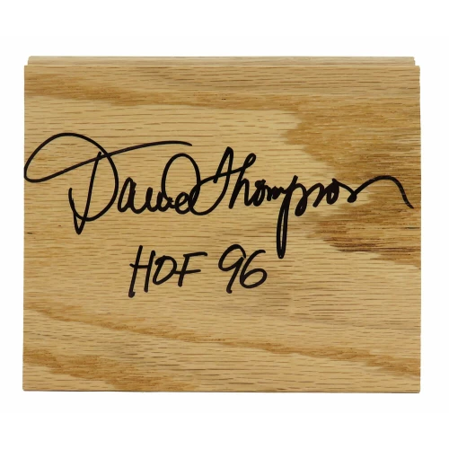 David Thompson Signed 5x6 Floor Piece w/HOF'96