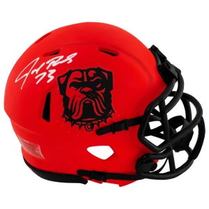 Joe Thomas Signed Cleveland Browns RAVE Riddell Speed Mini Helmet