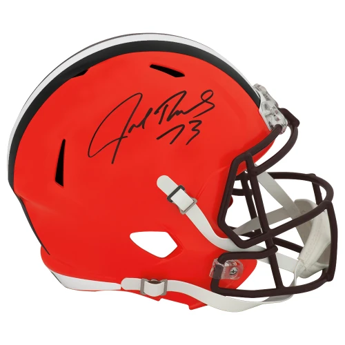 Joe Thomas Signed Cleveland Browns Riddell Full Size Speed Replica Helmet