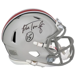 Mike Tomczak Signed Ohio State Buckeyes Riddell Speed Mini Helmet
