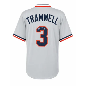 Alan Trammell Signed Grey Custom Baseball Jersey