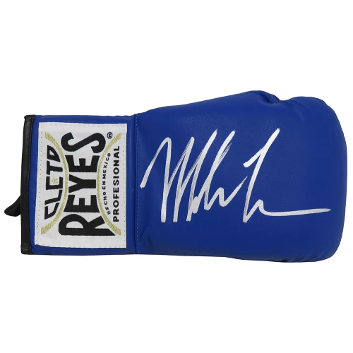 Mike Tyson Signed Cleto Reyes Blue Boxing Glove