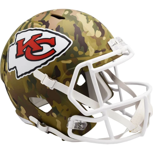 Kansas City Chiefs Camo Riddell Full Size Speed Replica Football Helmet