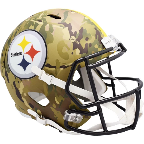 Pittsburgh Steelers Camo Riddell Full Size Speed Replica Football Helmet