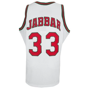 Kareem Abdul Jabbar Milwaukee Bucks White 1971-72 Mitchell & Ness (M&N) NBA Swingman Basketball Jersey (Size L)