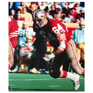 Dave Wilcox Unsigned San Francisco 49ers Red Jersey Action Football 16x20 Photograph (ProLook) - (Lot of 5)