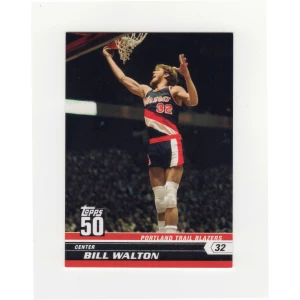 Bill Walton Portland Trailblazers 2008 Topps 50th Anniversary Basketball Trading Card #5 (LOT of 15)