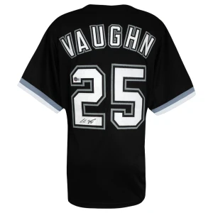 Andrew Vaughn Signed Black Custom Baseball Jersey - (Beckett)