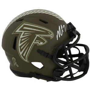 Michael Vick Signed Altanta Falcons SALUTE Riddell Speed Mini Helmet
