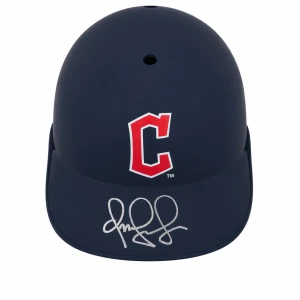 Omar Vizquel Signed Cleveland Guardians Replica Souvenir Batting Helmet