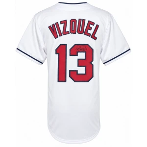 Omar Vizquel Signed White Custom Baseball Jersey