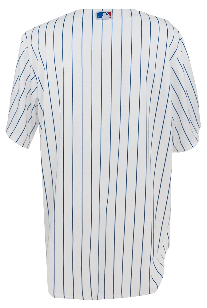 Jerome Walton Signed Chicago Cubs Majestic White Pinstripe Replica Baseball Jersey w/1989 NL ROY - Image 2