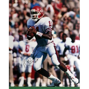Andre Ware Signed Houston Cougars Action 16x20 Photo w/89'HT