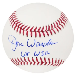 Jon Warden Signed Rawlings Official MLB Baseball w/68 WSC