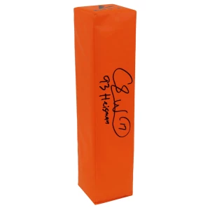 Charlie Ward Signed BSN Orange Endzone Football Pylon w/93 Heisman