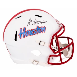 Andre Ware Signed Houston Cougars Throwback Riddell Full Size Speed Replica Helmet w/89 Heisman