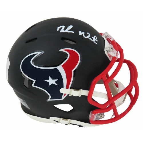 Deshaun Watson Signed Houston Texans Black Matte Riddell Speed Mini Helmet (Beckett)