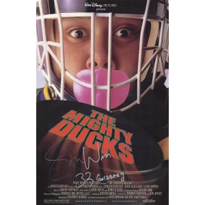 Shaun Weiss Signed The Mighty Ducks 11x17 Movie Poster w/Goldberg