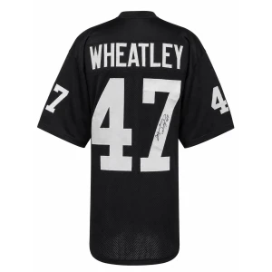 Tyrone Wheatley Signed Black Custom Football Jersey