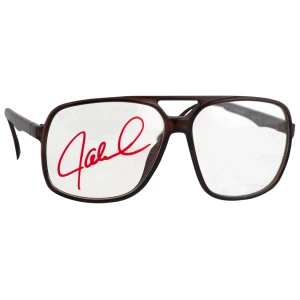 Jaleel White Signed (Steve Urkel) Brown Nerdy Oversized Big Frame Eye Glasses
