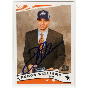 Deron Williams Signed Utah Jazz 2005 Topps Rookie Basketball Trading Card #223