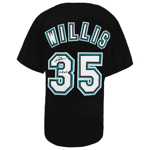 Dontrelle Willis Signed Black Custom Baseball Jersey w/03 ROY